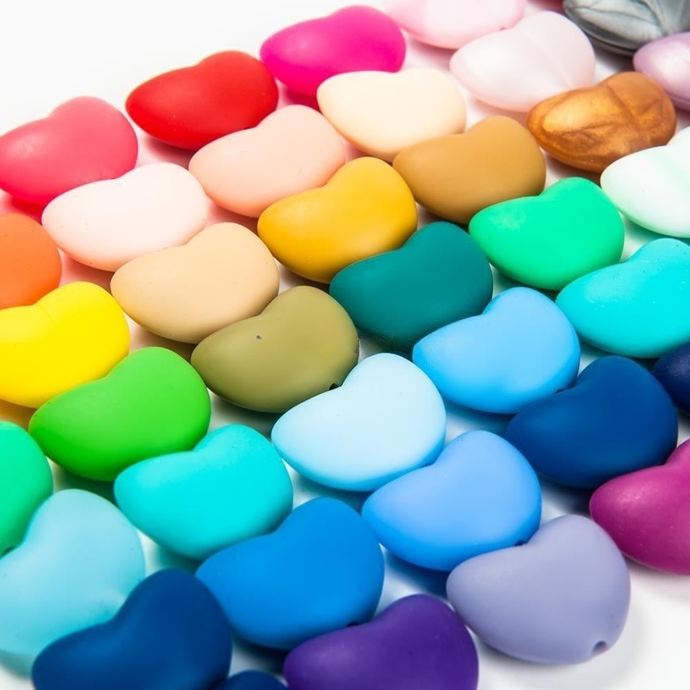 AX-20*14mm Heart-shaped silicone bead