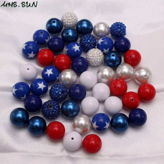 MGGQ-20mm-American National Day mixture bead