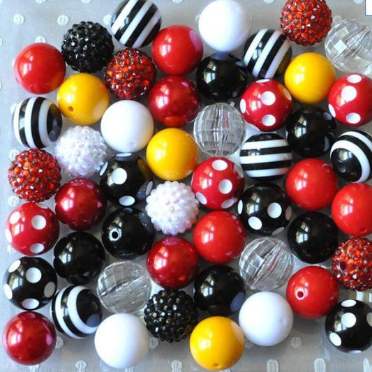 HHHZ-20mm-Red black mixture bead