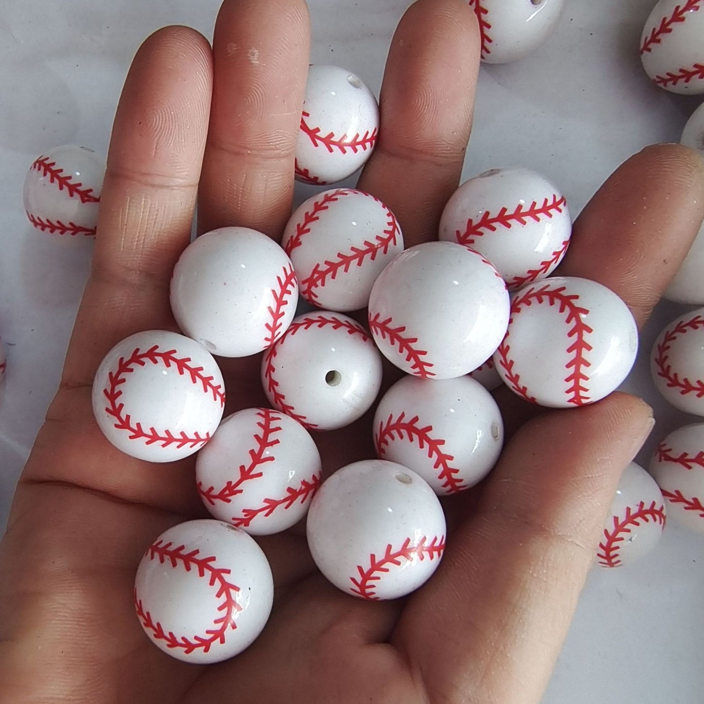 20mm BQYH-Baseball printing  bead