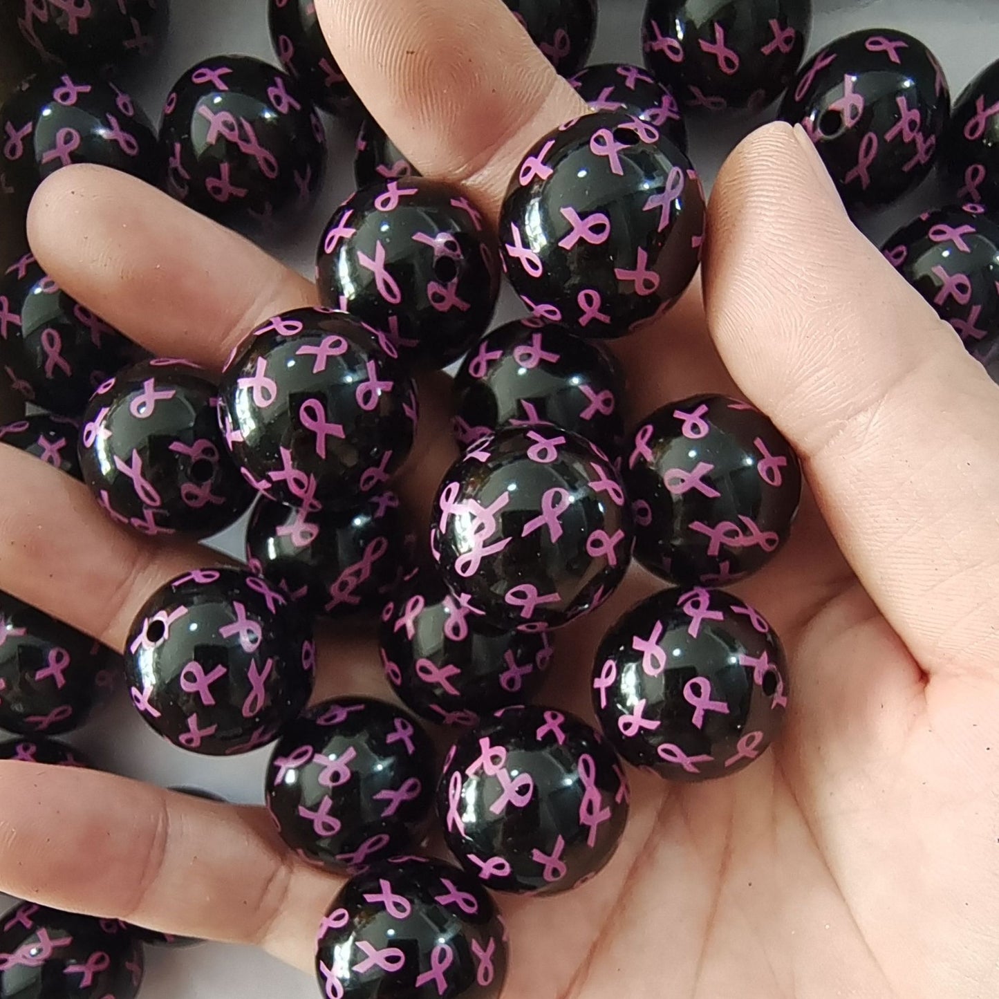 20MM HDJ-bowknot printing  bead