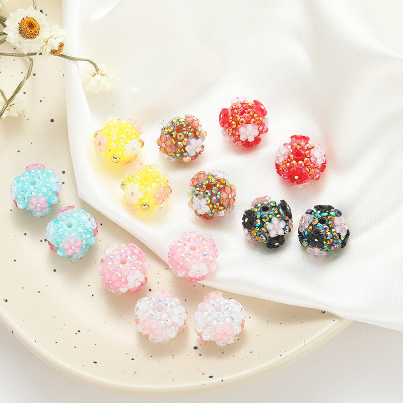 YHHQ-16mm sakura ball-flower bead