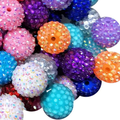 XZHZ-10mm-22mm Diamante mixture bead