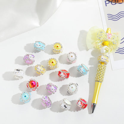 HKXZ-16mm helloKitty diamante bead