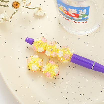 YHHQ-16mm sakura ball-flower bead