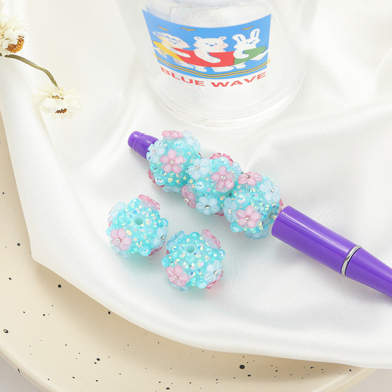 YHHQ-16mm sakura ball-flower bead