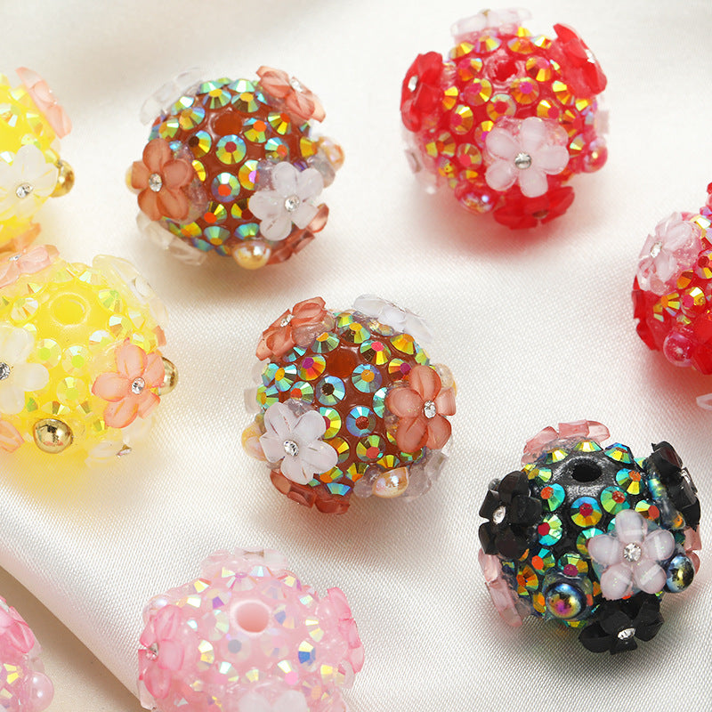 YHHQ-16mm sakura ball-flower bead