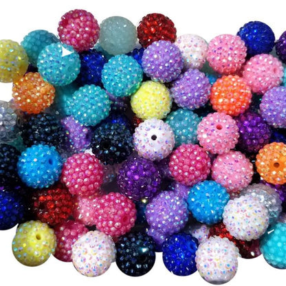 XZHZ-10mm-22mm Diamante mixture bead