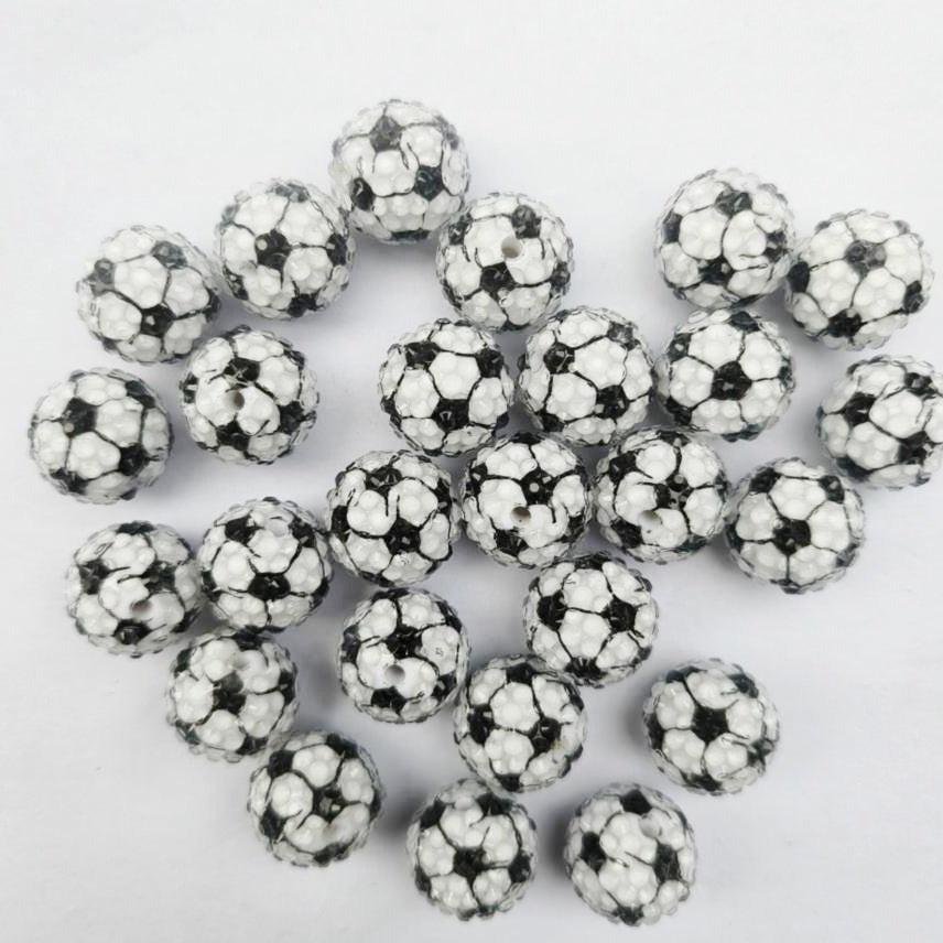 ZQ-Football diamante bead