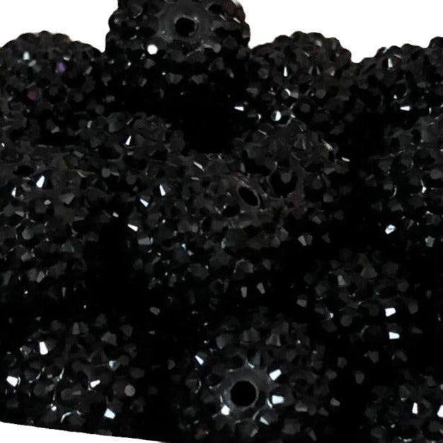 10mm-22mm HSZZ-Black Diamante bead