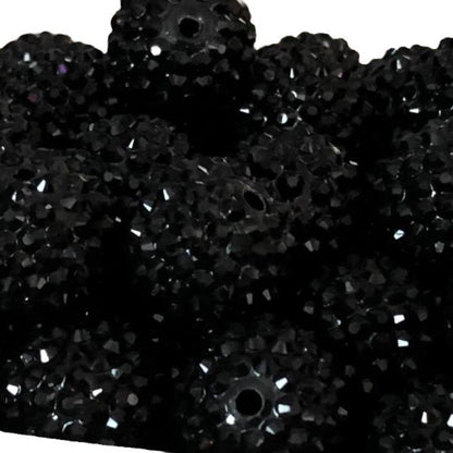 10mm-22mm HSZZ-Black Diamante bead