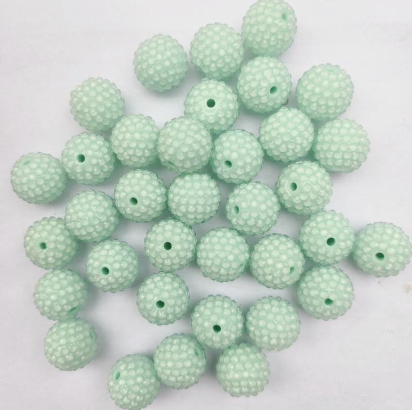 10mm-22mm BHL-Mint green Diamante bead