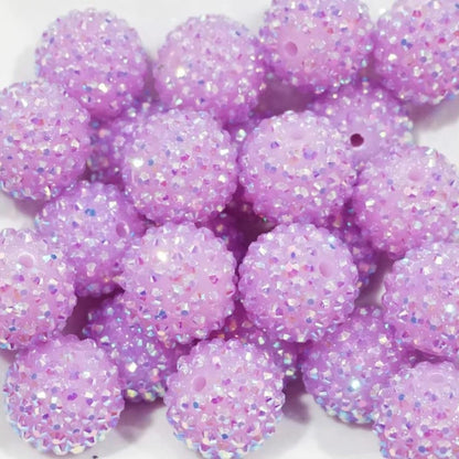 10mm-22mm QZZZ-Lilac Diamante bead