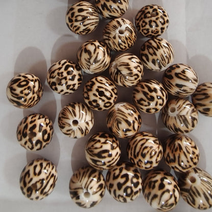 20mm BWYH-Leopard printing bead