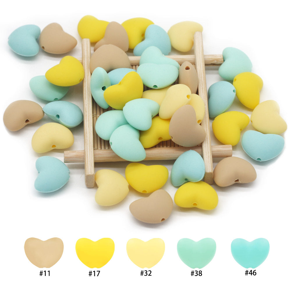 AX-20*14mm Heart-shaped silicone bead