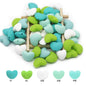 AX-20*14mm Heart-shaped silicone bead