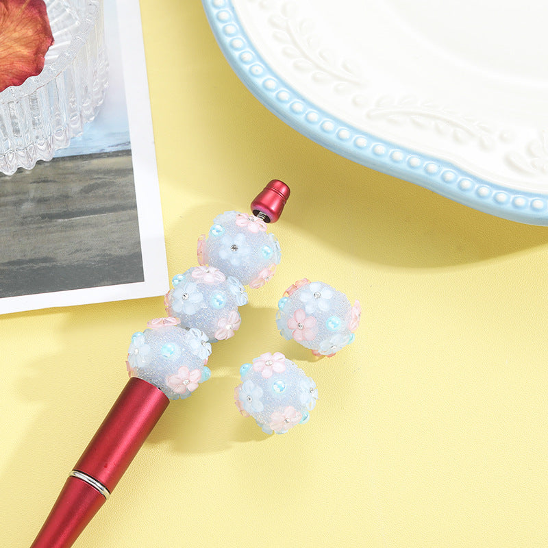 TZHQ-16mm diamante ball-flower bead