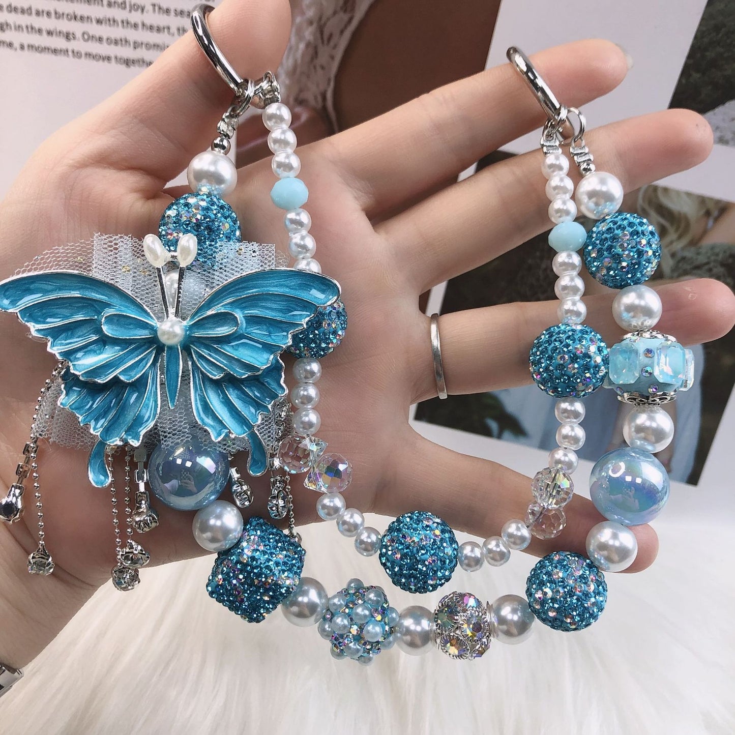 B-Butterfly phone chain