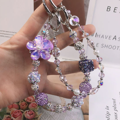 HDDS-Multicolor flower phone chain