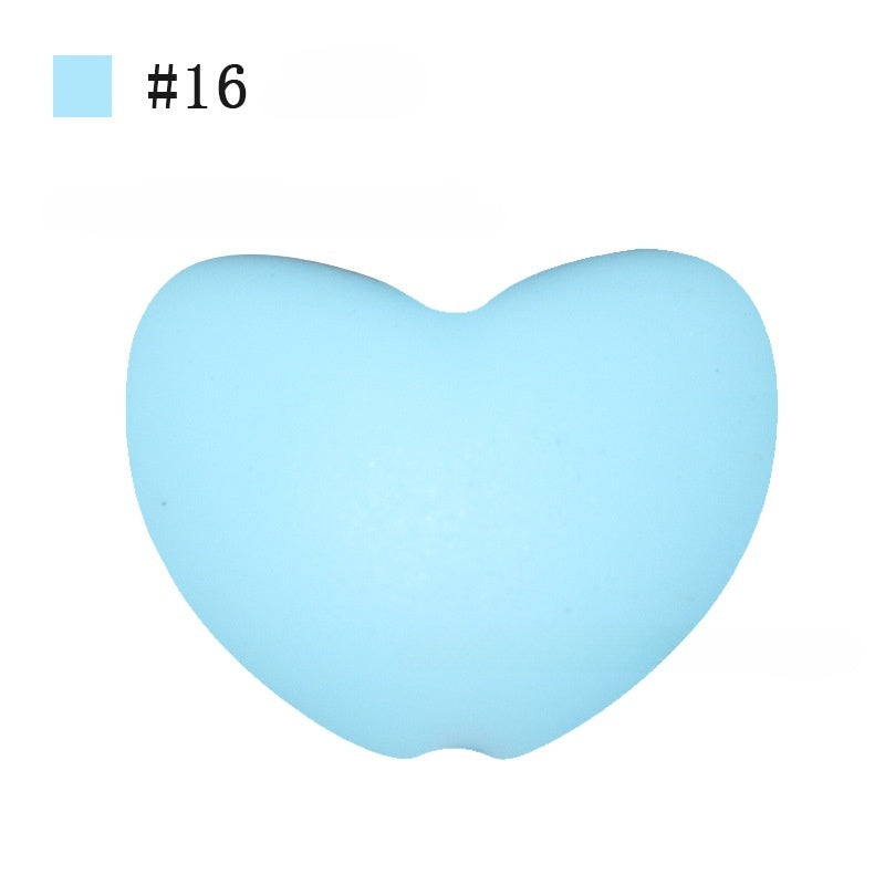 AX-20*14mm Heart-shaped silicone bead