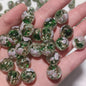 plum blossom glass beads