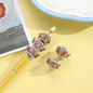 SZHD-16mm-crystal butterfly circle bead