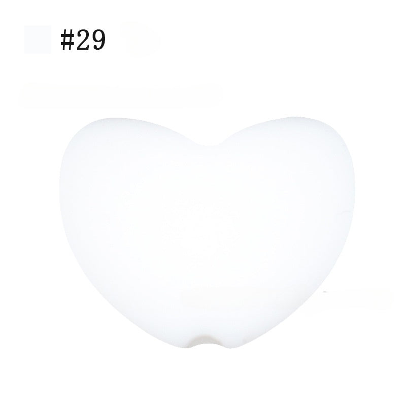 AX-20*14mm Heart-shaped silicone bead