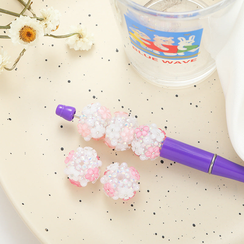 YHHQ-16mm sakura ball-flower bead