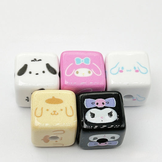 cartoon square beads