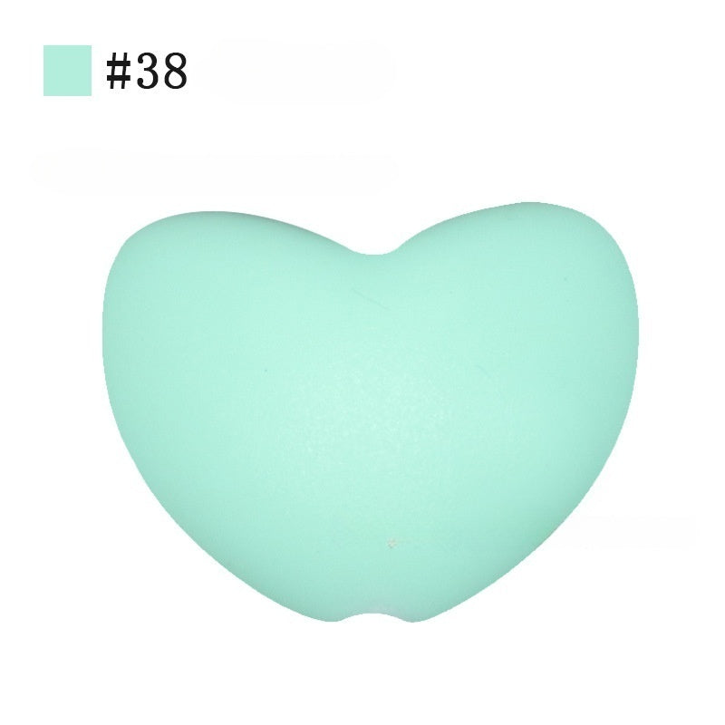 AX-20*14mm Heart-shaped silicone bead