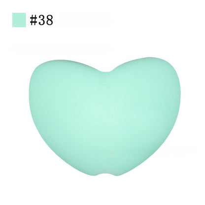 AX-20*14mm Heart-shaped silicone bead