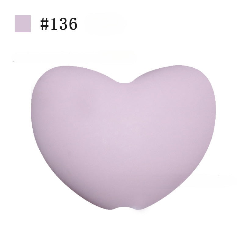 AX-20*14mm Heart-shaped silicone bead